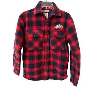 Alaska Red & Navy Plaid Utility Jacket